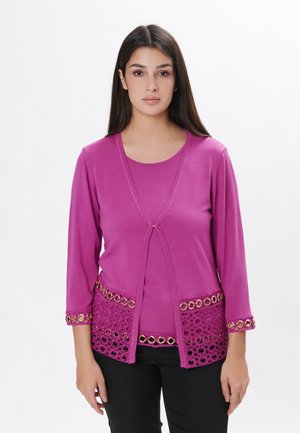 EYELETS  - Strickjacke - orchid