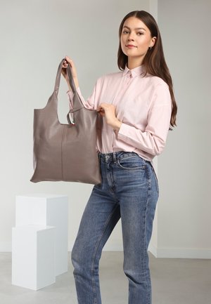 DrachenLeder, Shopper - grau