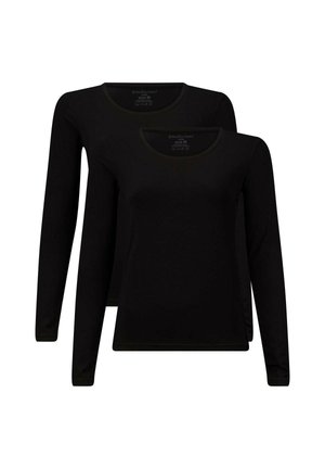 2ER PACK - Unterhemd/-shirt - black