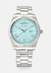 Guess CONNOISSEUR Horloge silver-coloured/blue sunray