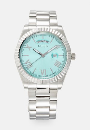 Guess CONNOISSEUR - Ručni sat - silver-coloured/blue sunray