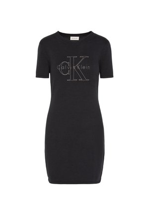 Calvin Klein Jeans, LOGO MINI DRESS - Φόρεμα σε ίσια γραμμή - black