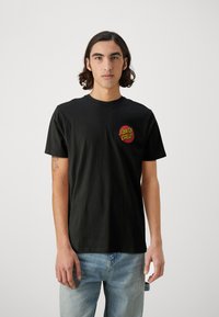 Santa Cruz - CLASSIC DOT CHEST UNISEX - Print T-shirt - black Thumbnail Image 1