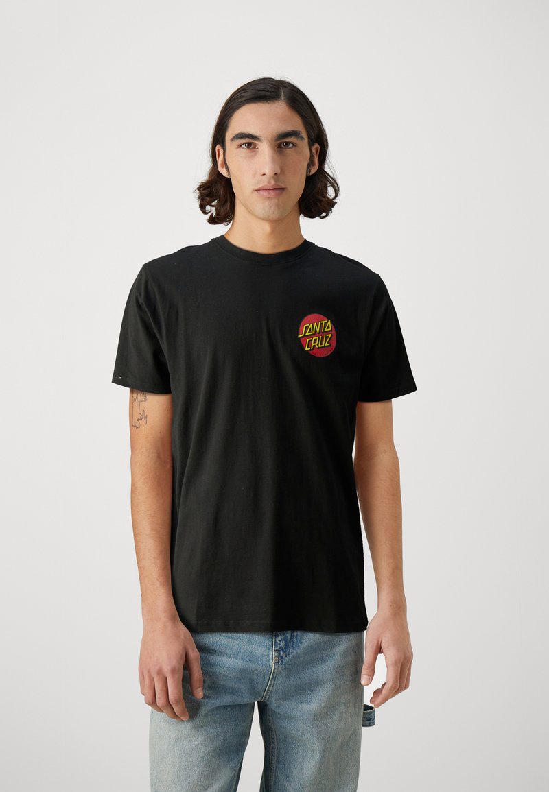 Santa Cruz - CLASSIC DOT CHEST UNISEX - Print T-shirt - black, Enlarge
