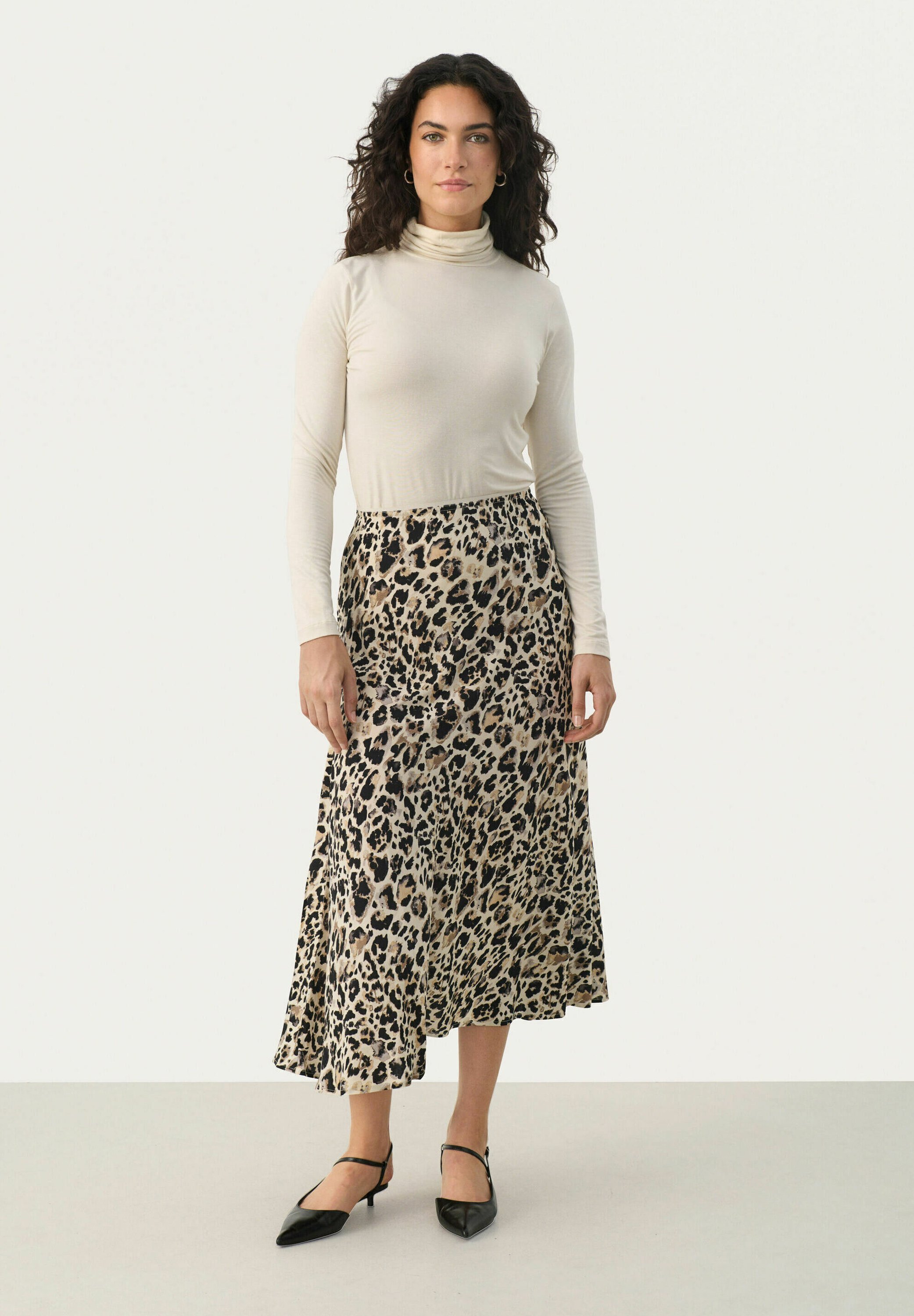 Part Two RIN - A-line skirt - neutral leo print/off-white - Zalando