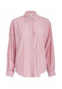 Bluza z gumbi - s peony pink stripe