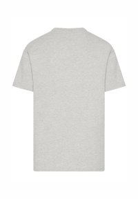 Light gray cotton short-sleeve t-shirt with a round neckline and a plain back design. Soft texture and regular fit.