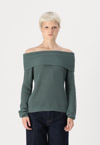 ONLY ONLMELTON LIFE OFF SHOULDER - Pulóver - balsam green