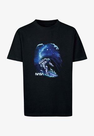 NASA SURF TEE - Triko s potiskem - black