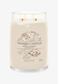 Yankee Candle SIGNATURE LARGE JAR WARM CASHMERE - Duftkerze - beige