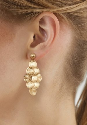 Lulu & Jane, OHRHÄNGER GELBGOLD LULU & JANE MODESCHMUCKOHRHÄNGER - Pendientes - yellow gold-coloured