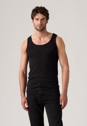 RIB TANK 2 PACK - Viršus - black/bright white