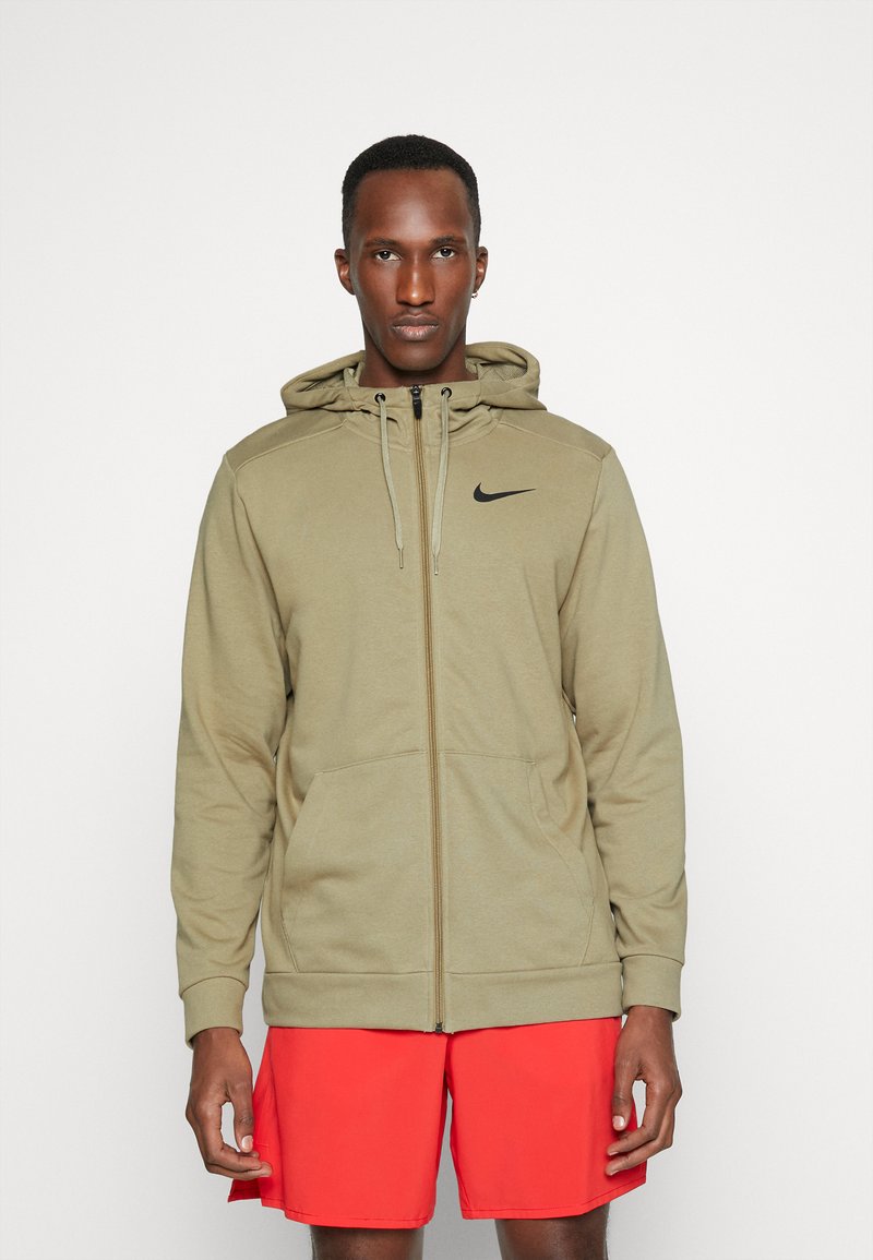 Nike Performance Felpa con zip - neutral olive/black