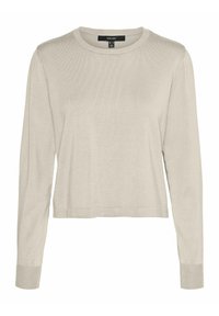 SILJE LS O NECK GA NOOS - Stickad tröja - birch