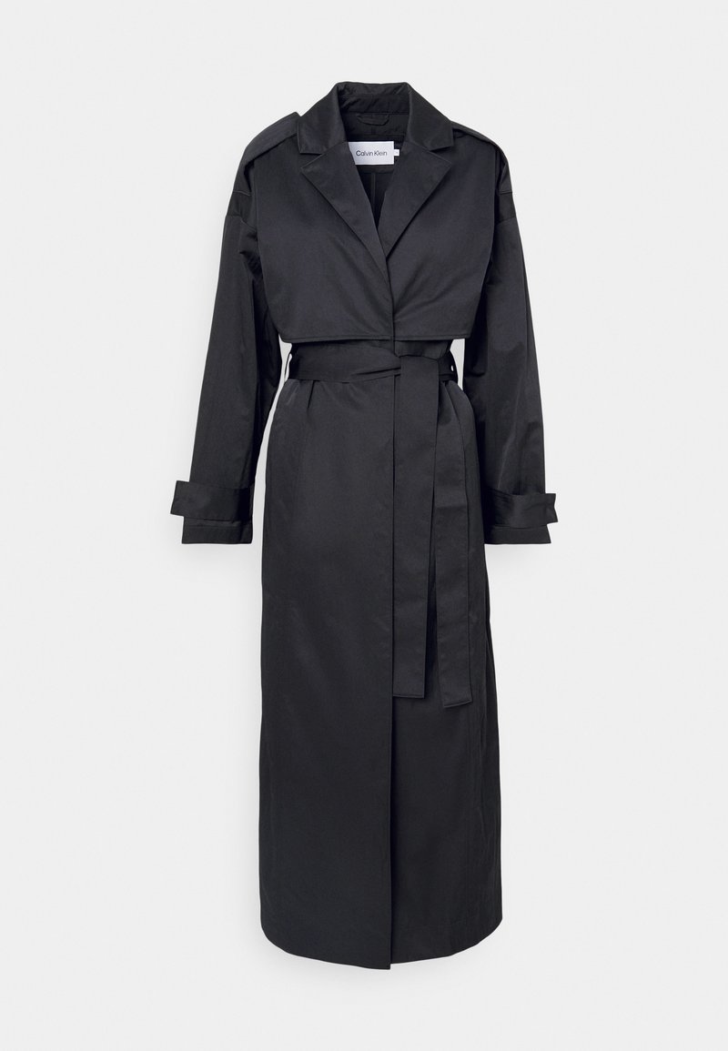 Calvin Klein Trenchcoat zwart Calvin Klein Trenchcoat zwart