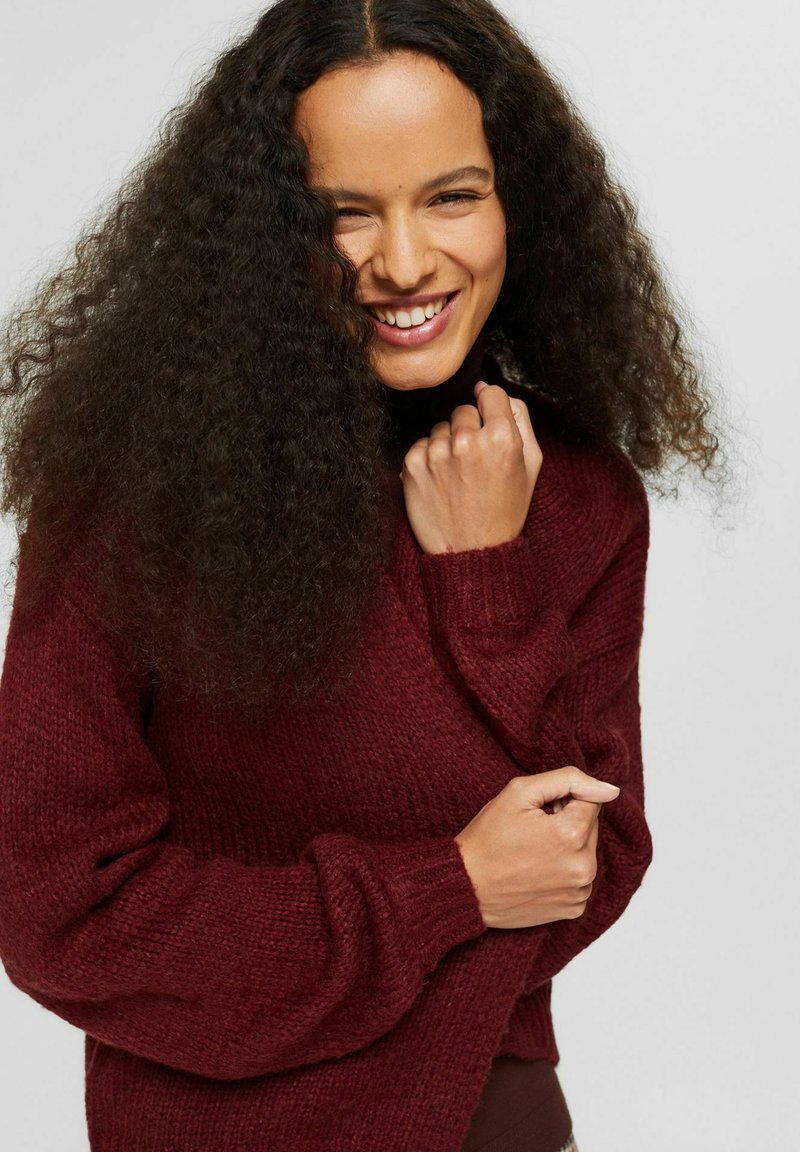 Damen Strickjacken | edc by Esprit Strickjacke garnet red/beere - EB64215 Damen Strickjacken | edc by Esprit Strickjacke garnet red/beere - EB64215