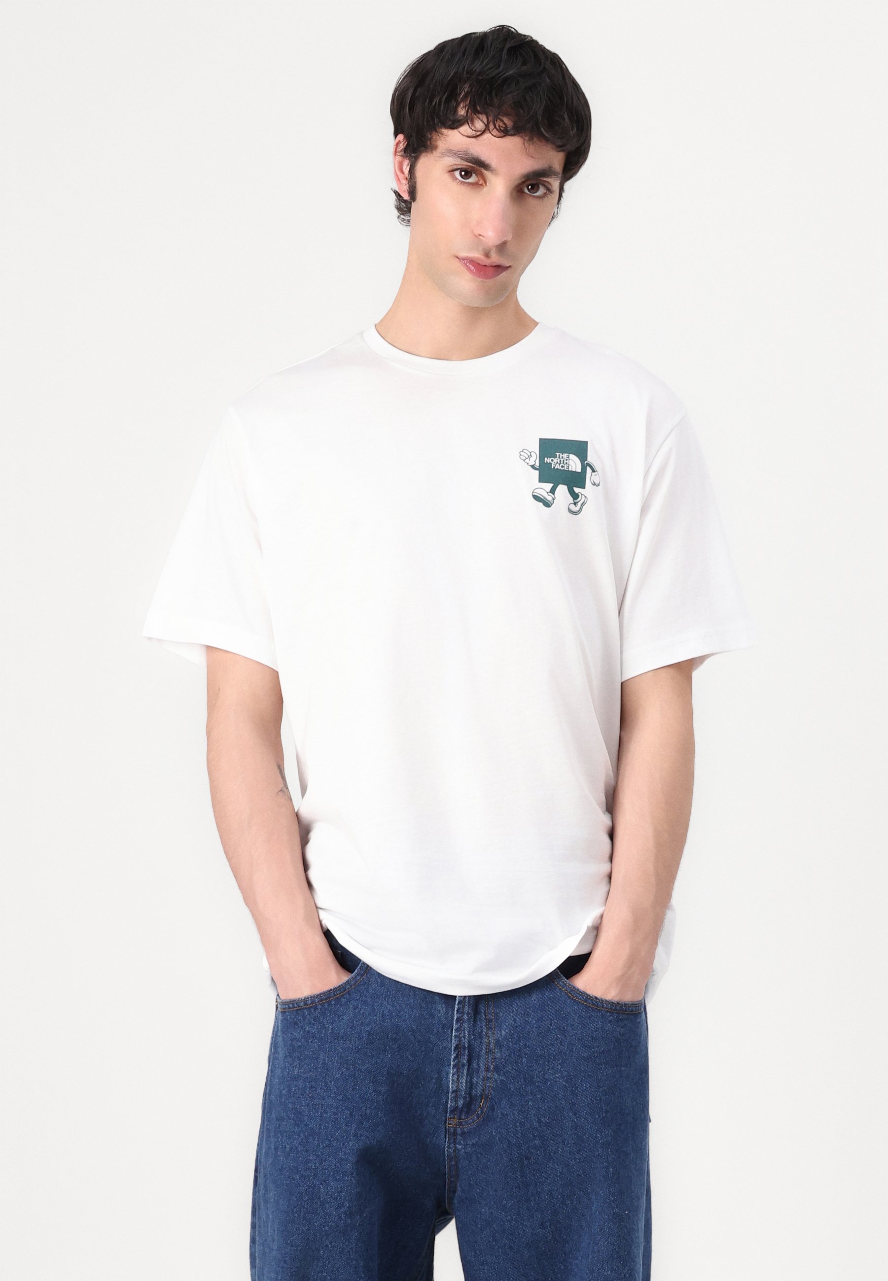 ■THE NORTH FACE■ White Label Explore Short Sleeve Round Te T-shirt The North Face North Faces - biały (tnf white)