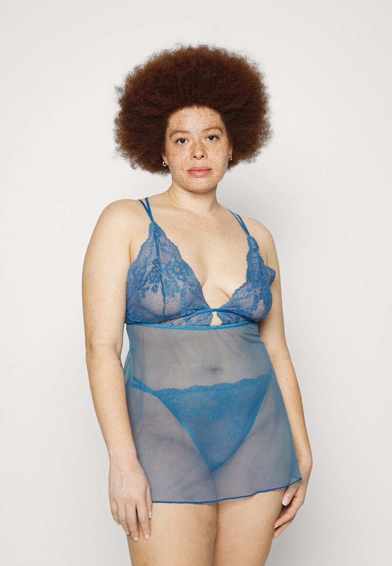 Damen Nachthemden | Hunkemöller Nachtwäsche Set vallarta blue/blau - ZK97715 Damen Nachthemden | Hunkemöller Nachtwäsche Set vallarta blue/blau - ZK97715
