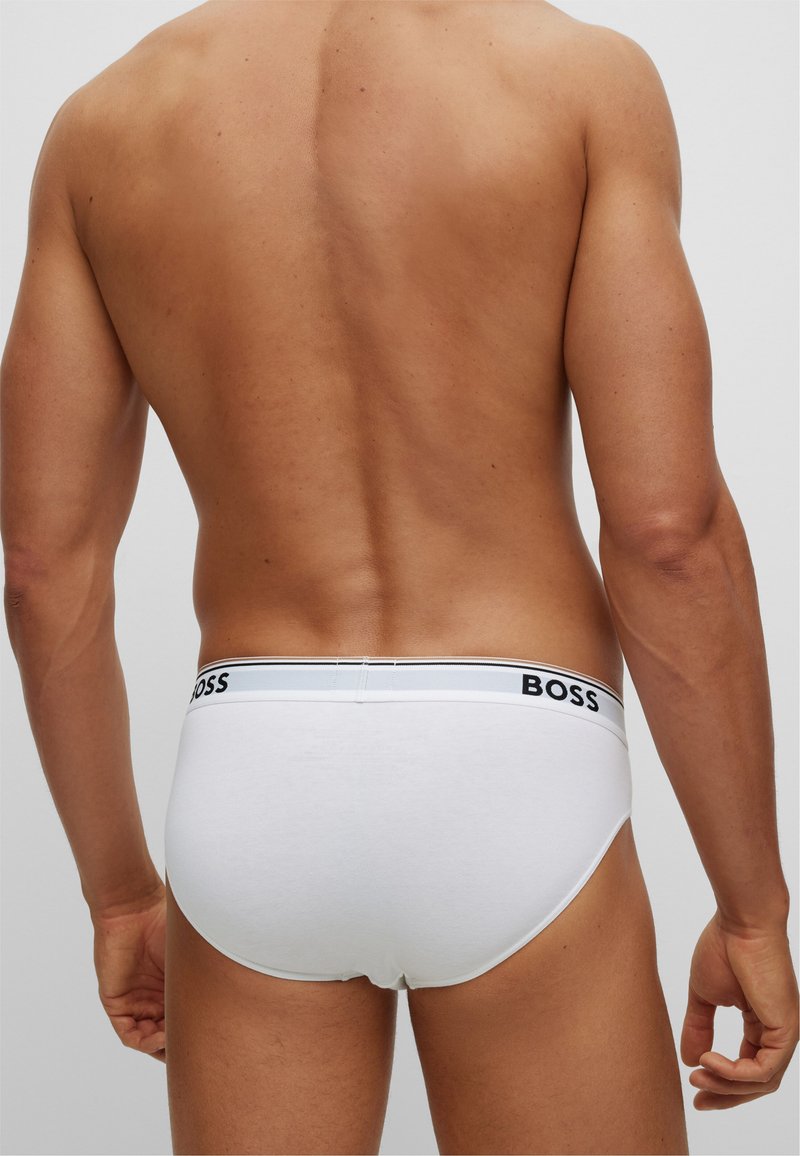 BOSS Brief 3P CO/EL Slips Open Blue 487 - Lot De 3 Slips Homme XL - Confort Et Élégance