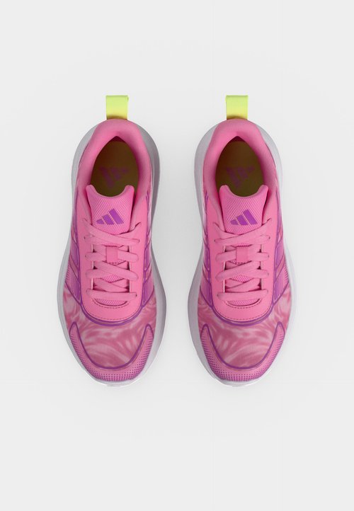 adidas TENSAUR RUN 4.0 UNISEX - Road running shoes - st tropic bloom/purple burst/hi res yellow — photo 5