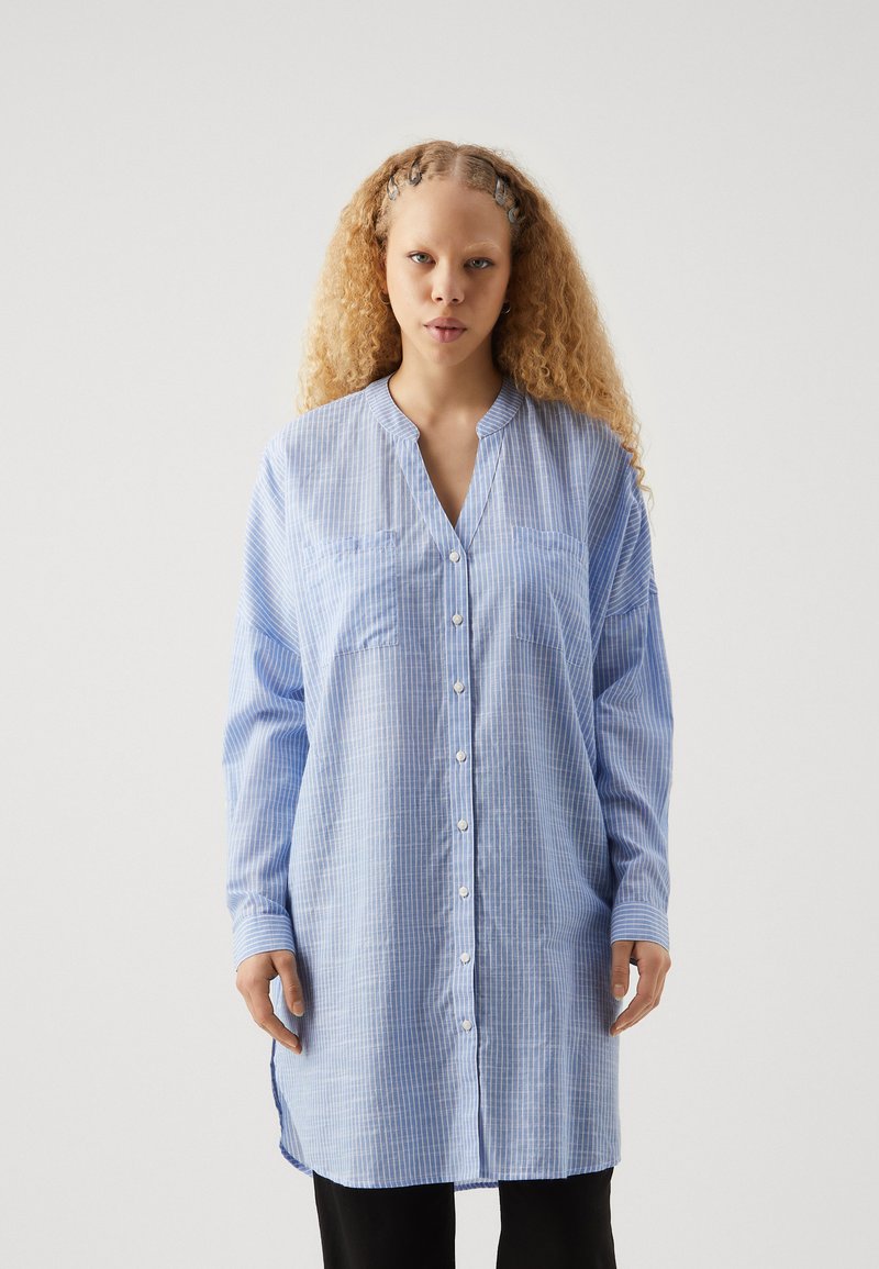 ONLY - ONLAPELDOORN STRIPE SHIRT  - Tuniek - provence/cloud dancer, Vergroten