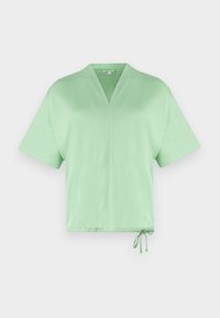 V NECK - Basic póló - true green