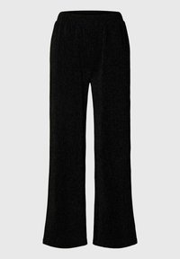 Selected Femme HIGH WAIST  GLITZER - Broek - black