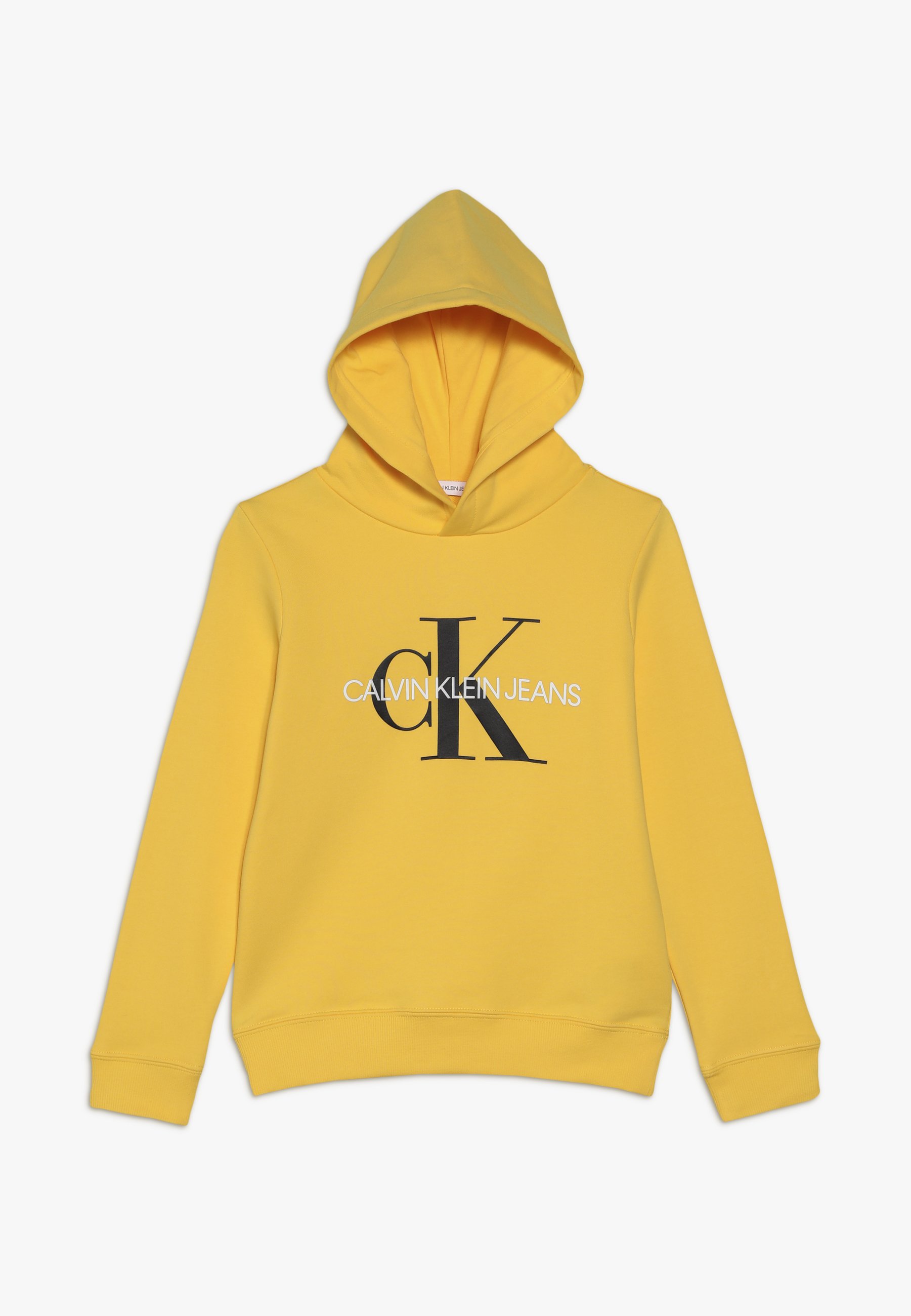 Calvin Klein Jeans MONOGRAM - Bluza z kapturem - yellow/żółty - Zalando.pl