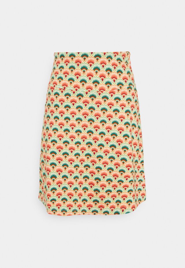 BORDER SKIRT CARMEL - Minirok - pearly dew