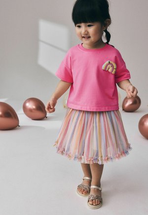 Next, SHORT SLEEVE TOP AND TUTU SKIRT SET - A-vonalú szoknya - rainbow