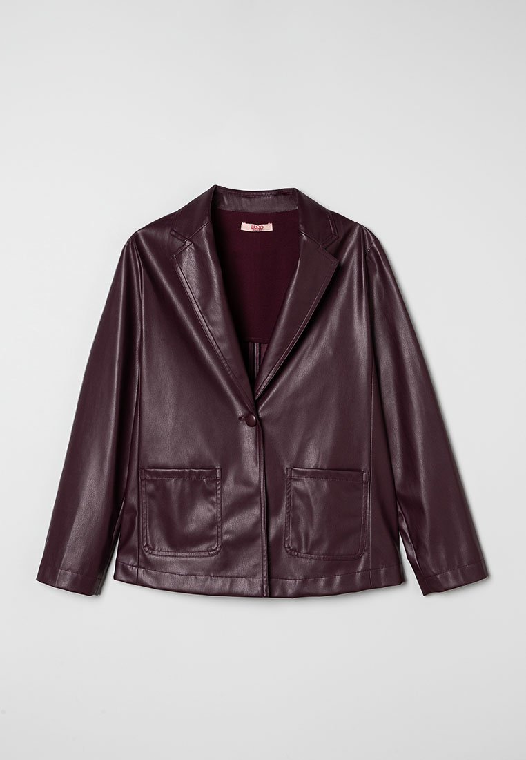 LIU JO Imitatieleren jas bordeauxrood LIU JO Imitatieleren jas bordeauxrood