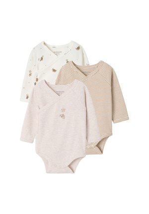 Vertbaudet, UNISEX PACK OF 3 - Body - cappuccino