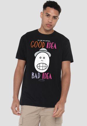 Cotton Soul, ANIMANIACS/GOOD IDEA BAD IDEA - Print T-shirt - black