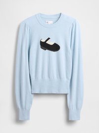 GAP SANDY LIANG CASHSOFT CROP SWEATER - Vesta - harbor blue