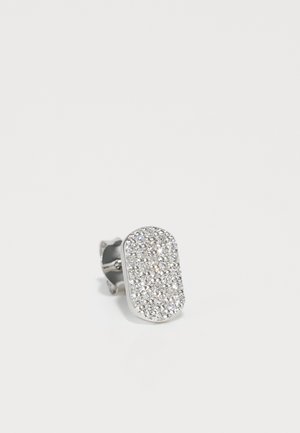 PAVÉ ID STUD UNISEX - Ohrringe - silver coloured