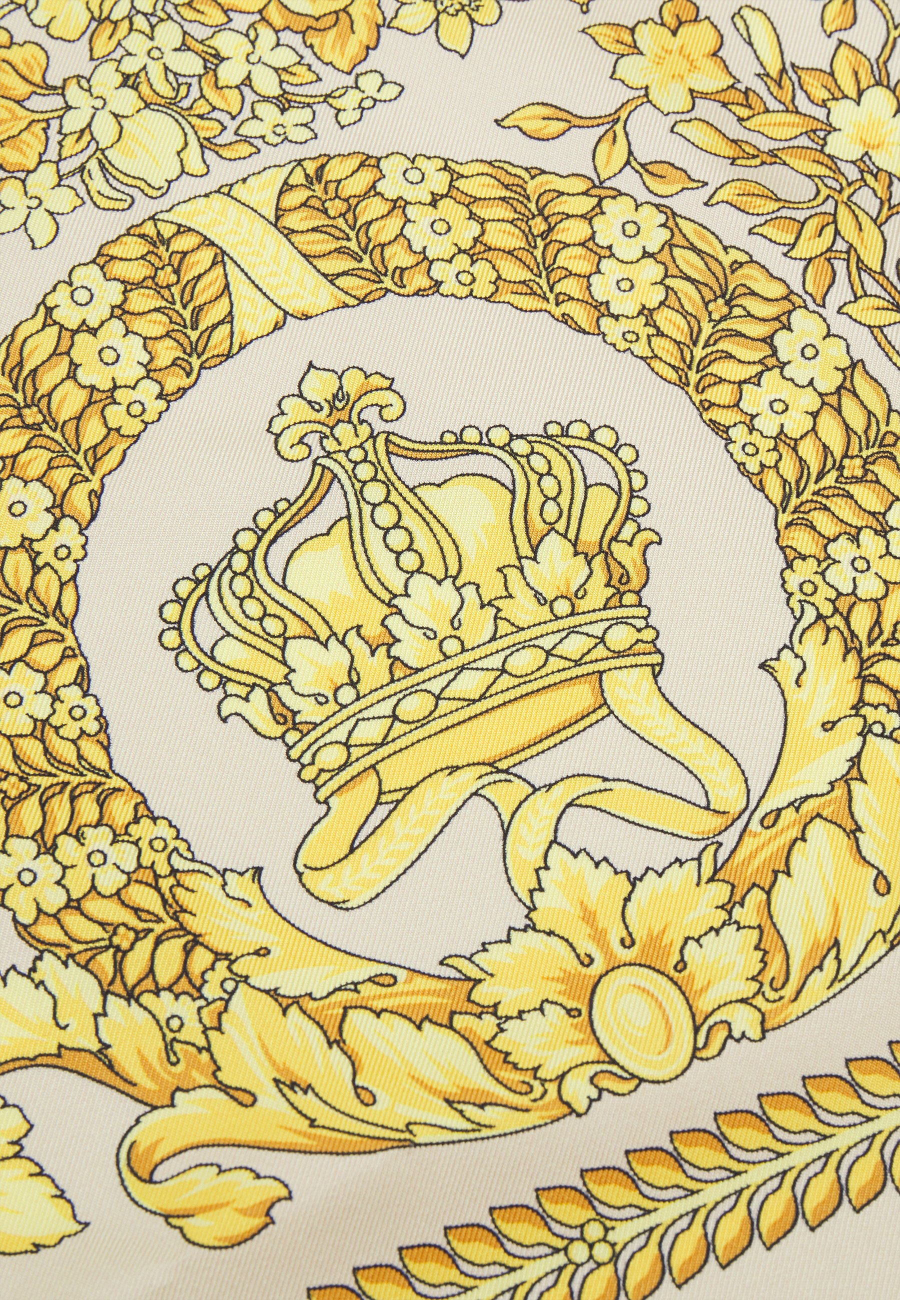 【送料&関税込】Golden  Foulard セール】ストライプシルクスカーフ（バンダナ/スカーフ