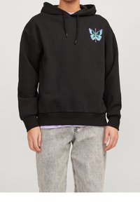 Jack & Jones Felpa con cappuccio - black