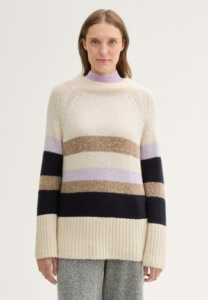 Svetrík - knit colorblock stripe