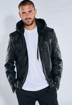 Emilio Adani Leather jacket - schwarz