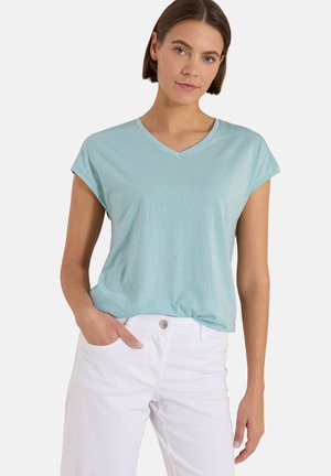 Cecil, T-SHIRT MIT TONALEM AUSBRENNERMUSTER - T-shirt imprimé - crystal mint