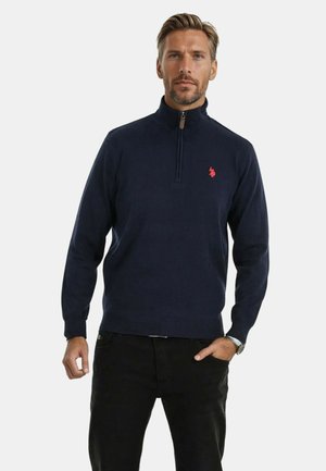 Strickpullover - navy-rot