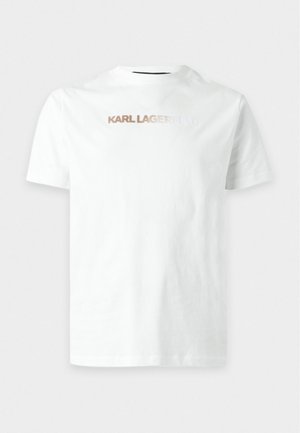 KARL LAGERFELD, T-shirt print - beige