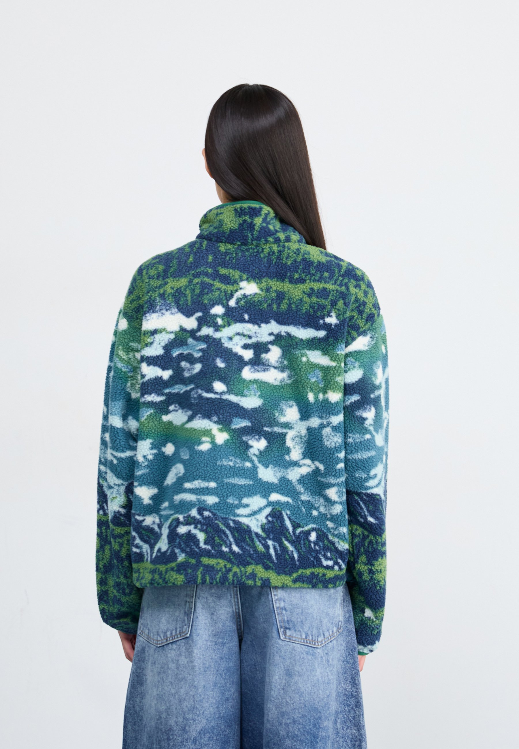 Columbia HELVETIA™ II PRINTED CROPPED HALF SNAP - Fleecepullover