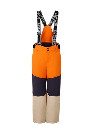 YUKI - Schneehose - orange/navy-blau/beige