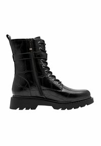 Tamaris Bottines à plateau - black croco