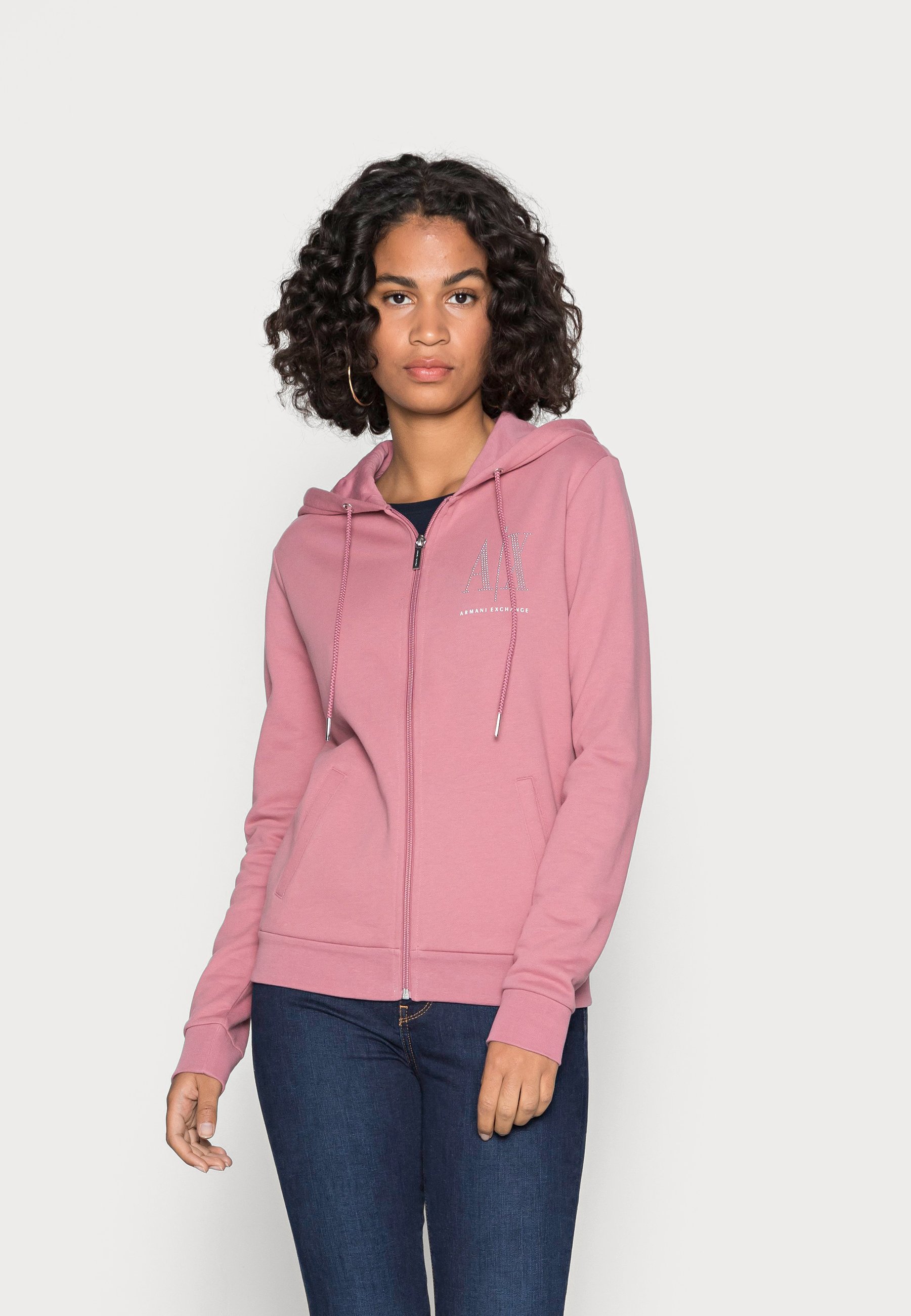 armani exchange pink sweatshirt