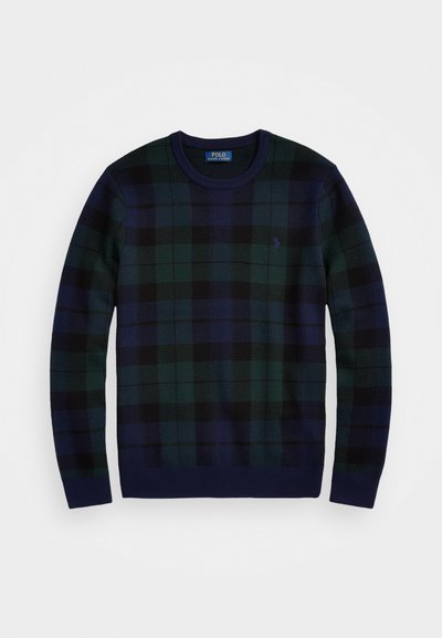 Polo Ralph Lauren PLAID WASHABLE WOOL JUMPER - Jersey de punto - blackwatch combo