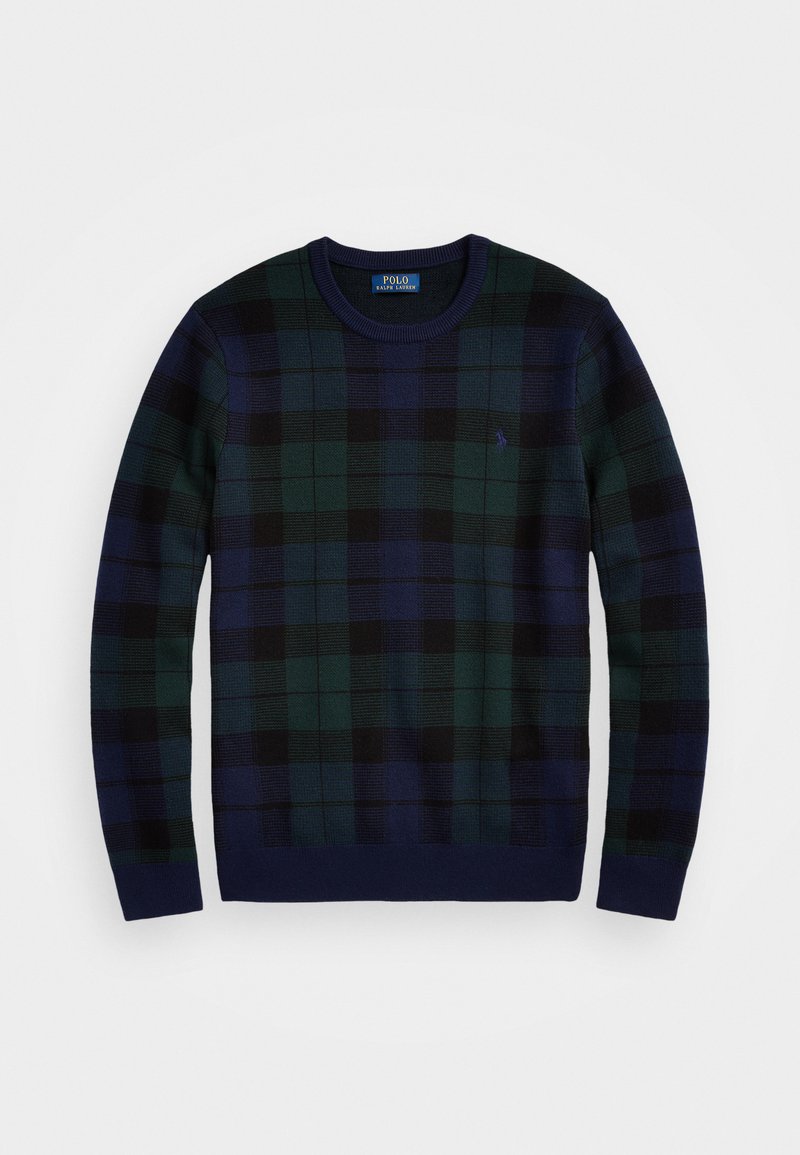 Polo Ralph Lauren PLAID WASHABLE WOOL JUMPER - Pulóver - blackwatch combo
