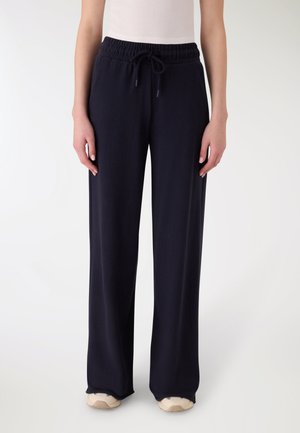 TUTA WIDE LEG TINTA UNITA - Pantaloni sportivi - blu scuro