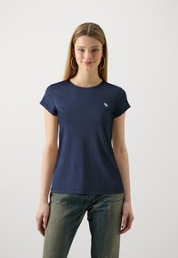 Abercrombie & Fitch ICON CREW 5 PACK - T-shirt basique - white/navy/black/green/pink